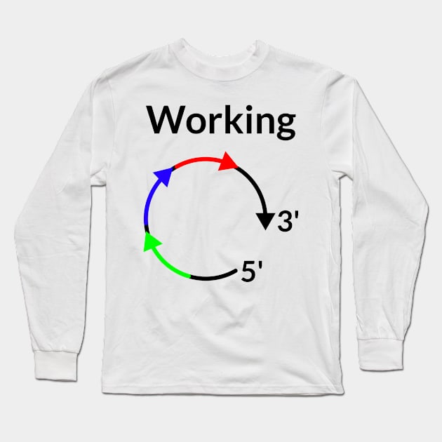 Working 5 to 3! Long Sleeve T-Shirt by mwcannon